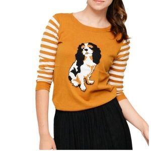 MAK Cocker Spaniel striped sweater